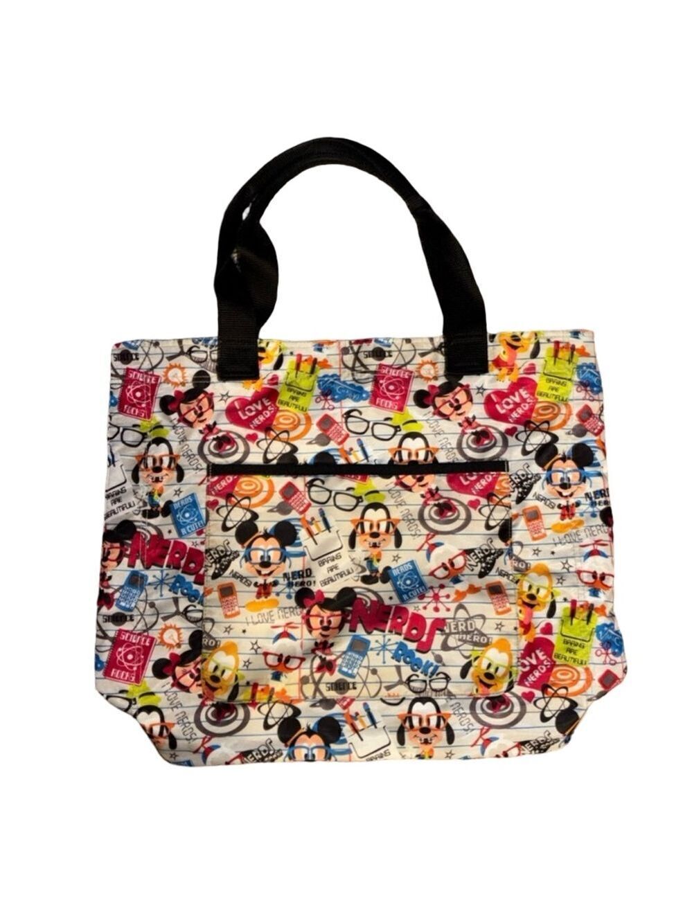 Disney Multicolor Mickey Mouse Graphic Tote Bag